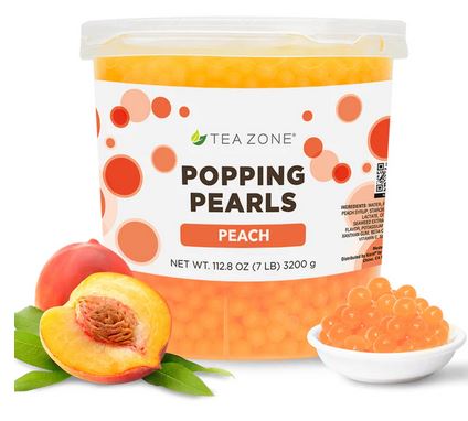 Peach TeaZone Popping Pearls GOURMET-Series (7-lbs)