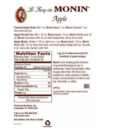 Monin Apple Syrup
