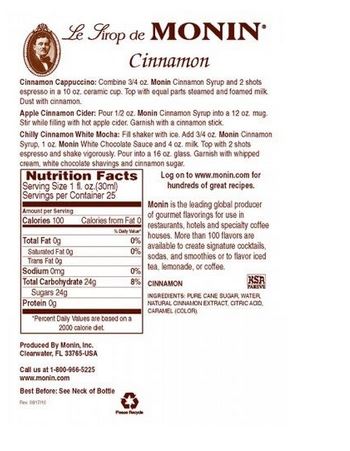 Monin Cinnamon Syrup