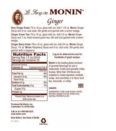 Monin Ginger Syrup