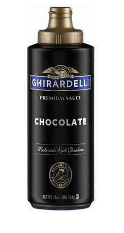 Ghirardelli Chocolate Sauce, Black Label (16oz Squeeze bottle)