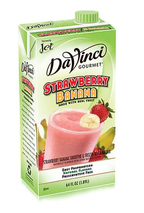 Jet Tea Strawberry Banana Smoothie, 64oz