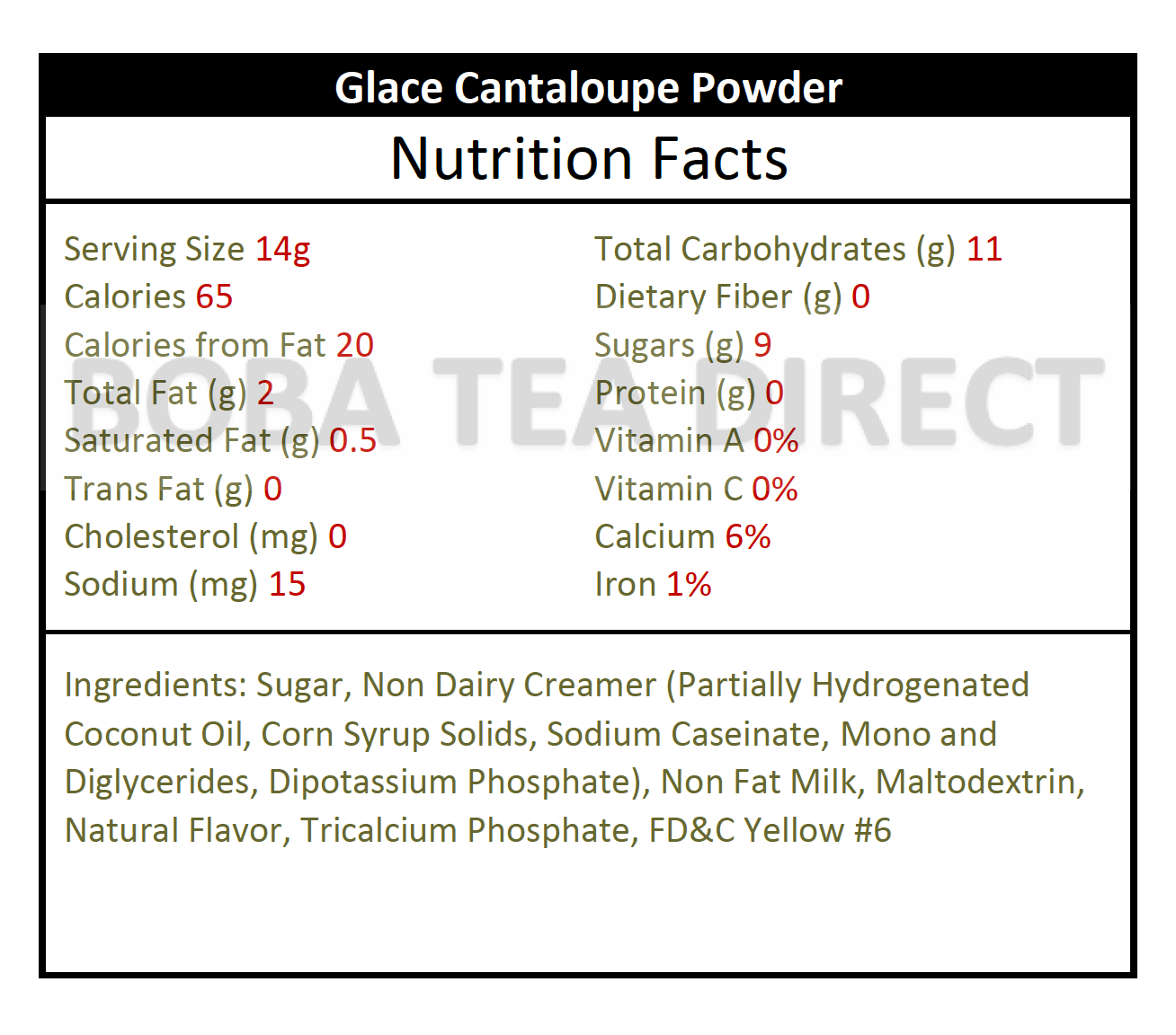 Glace Cantaloupe (3-lb pack)