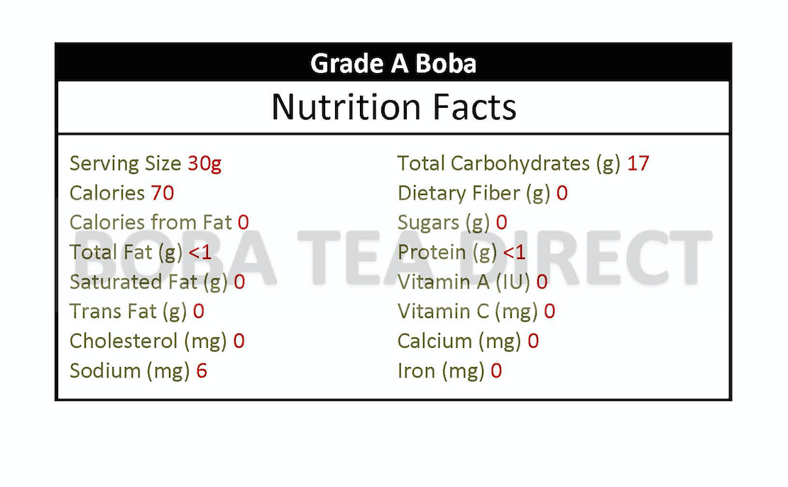 Case of Boba-Tapioca for Bubble Tea - Grade A