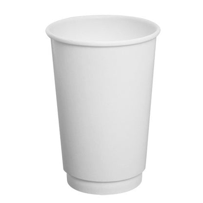 Karat White Insulated Paper Hot Cups - Sizes 8oz, 12oz, 16oz