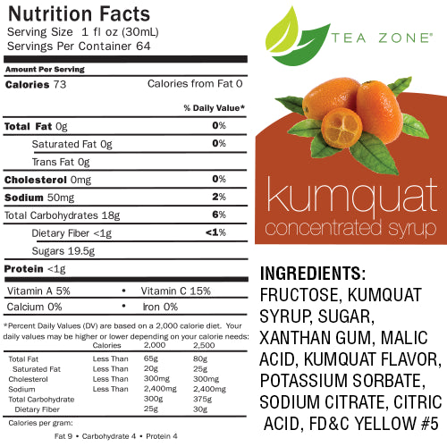 Kumquat Boba Tea - Bubble Tea Syrup (64 fl oz)