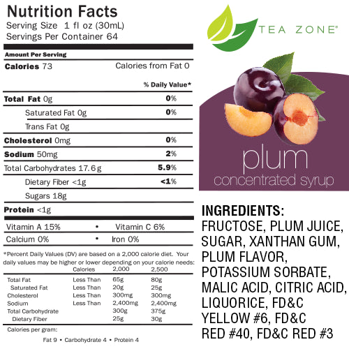 Plum Boba Tea - Bubble Tea Syrup (64 fl oz)