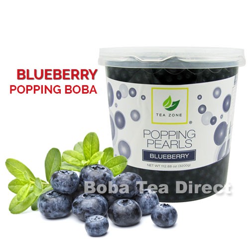 Blueberry TeaZone Popping Pearls GOURMET-Series (Four 7-lbs tubs) *CASE*