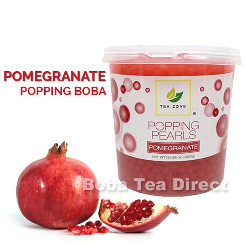 Pomegranate TeaZone Popping Pearls GOURMET-Series (Four 7-lbs tubs) *CASE*