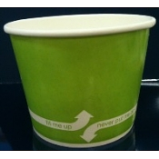 12 oz Karat Double Poly Paper Cold-Hot Food Container (GREEN_Pantone#376U), 100mm