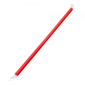 Karat 9 Giant Red Plastic Straws