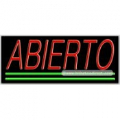 Abierto Neon Sign (13