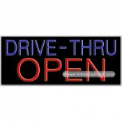 Drive-Thru Open Neon Sign (13