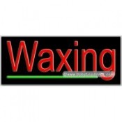 Waxing Neon Sign (13" x 32" x 3")