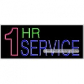 1 Hr Service Neon Sign (13