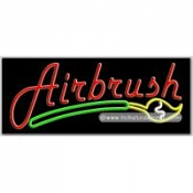 Airbrush Neon Sign (13" x 32" x 3")