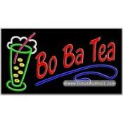 Bo Ba Tea Neon Sign (20" x 37" x 3")