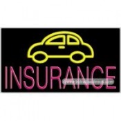 (Car) Insurance Neon Sign (20" x 37" x 3")