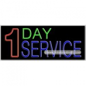 1 Day Service Neon Sign (13