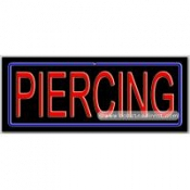 Piercing Neon Sign (13" x 32" x 3")