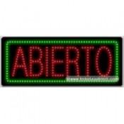 Abierto LED Sign (11" x 27" x 1")