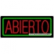 Abierto LED Sign (11" x 27" x 1")