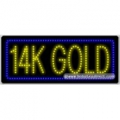 14k Gold LED Sign (11