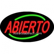 Abierto Flashing Neon Sign (17