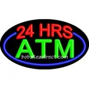 24 HRS ATM Flashing Neon Sign (17