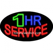 1 Hr Service Flashing Neon Sign (17