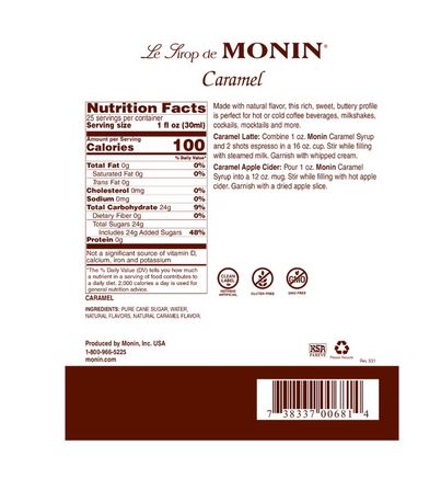 Monin Caramel Syrup