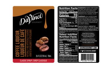 Da Vinci Coffee Liqueur 750mL (Formerly known as Kahlua Syrup)