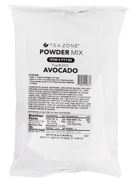 TropiBlend Avocado Boba Tea - Bubble Tea Powder (2.0lbs bag)