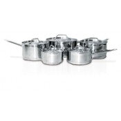 Homset10 Set Of 5 Saucepans With Lids 