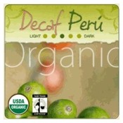 Decaf Organic Swiss Water Peru Coffee - Whole Bean (1-lb)