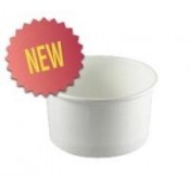 5oz Karat Paper Hot-Cold White Food Container - 87mm, 1000pcs-case
