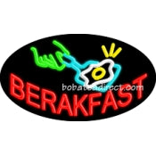 Breakfast Flashing Neon Sign (17