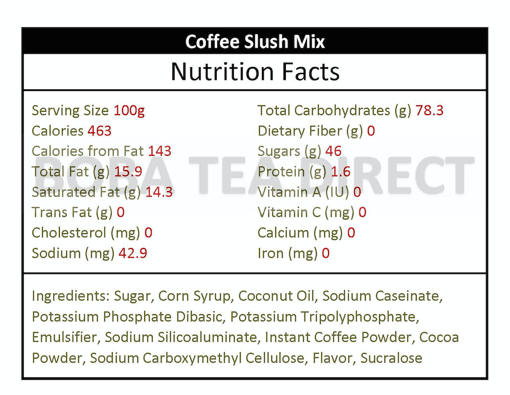 Coffee Slush Mix
