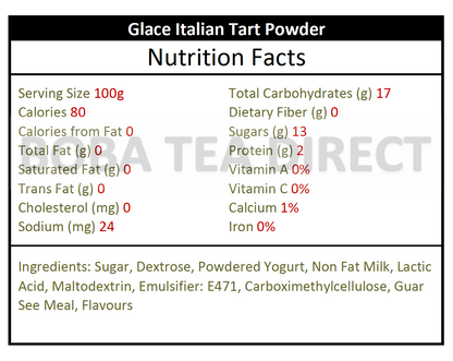 Glace Italian Tart (15.25-lb case)
