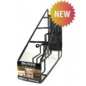 Monin Coffee Syrup Wire Rack, 4-750ml bottle rack