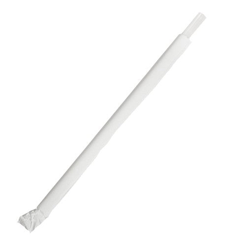 Karat Giant Paper WRAPPED straws Clear, 7.75"