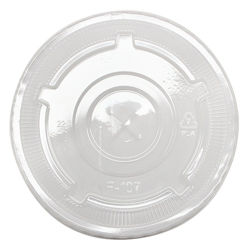 Flat Lids for 32 oz PLA cup (Karat Earth, 107mm), 500pcs-ctn