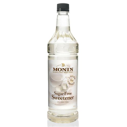 Monin Liquid Sweetener: 1 Liter Plastic Bottle - Sugar Free w- Splenda