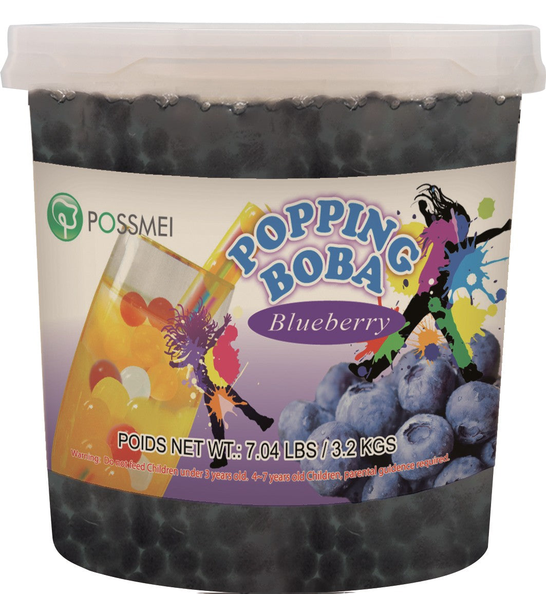 Blueberry Popping Boba (Four 7-lbs tubs) *CASE*