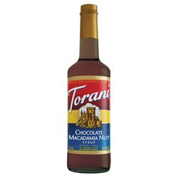 Torani Chocolate Macadamia Nut Syrup 750mL