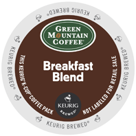 Green Mountain Coffee Breakfast Blend Kcups 24 count