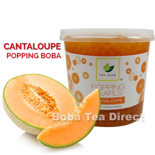 Cantaloupe TeaZone Popping Pearls GOURMET-Series (Four 7-lbs tubs) *CASE*