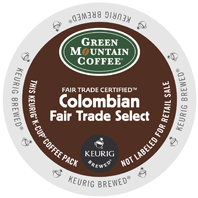 Green Mountain Coffee Colombian Fair Trade Select Kcups 96 count