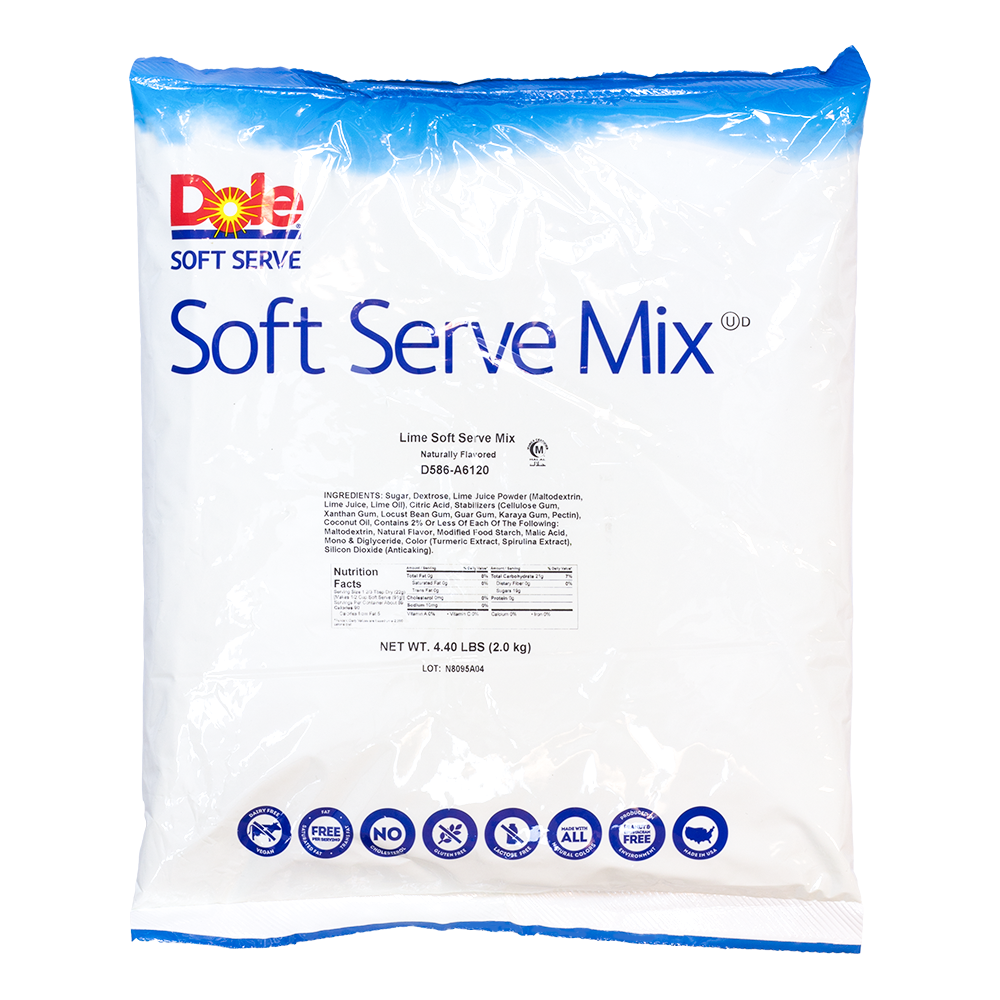 Dole Soft Serve Mix Lime (4.4lbs)