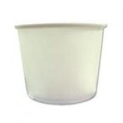 20oz Karat Double Poly Paper Hot-Cold White Food Container - 127mm, 600pcs-casesood Container - 112mm, 1000pcs-cases